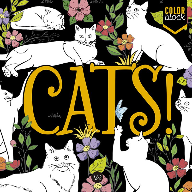 Simplified Cat Colorblock Cats color block – VR Editoras
